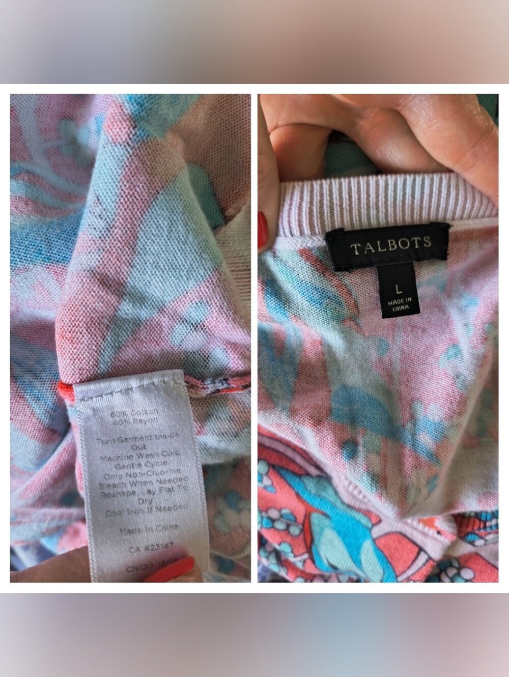 Talbots Lot Of 5 ~ Dress, Corduroys, Cardigan, Button Down Size 10-12 Large - Picture 9 of 17